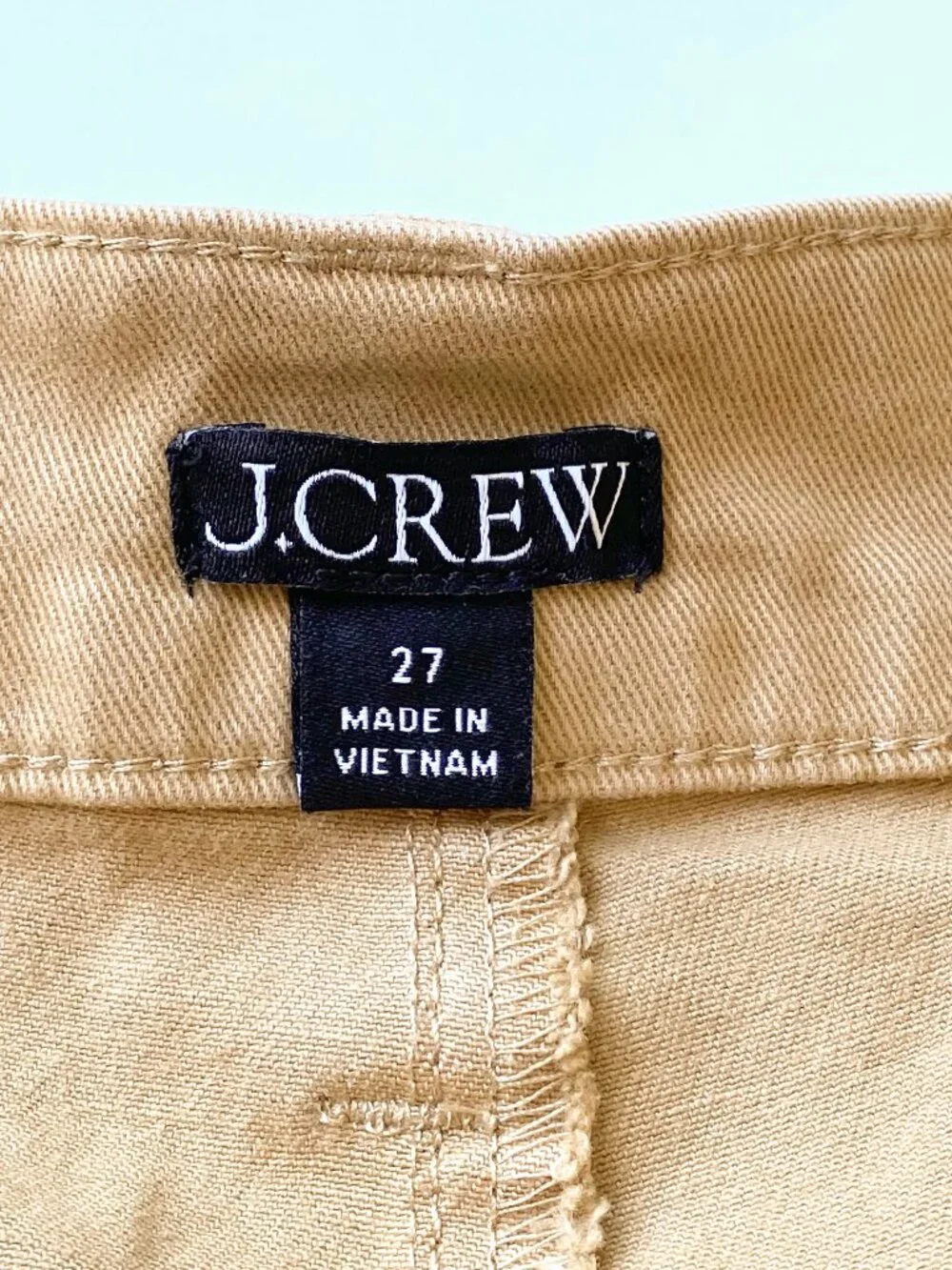 J.Crew Sailor Slim Wide-Leg Chino Pants Honey Brown 27